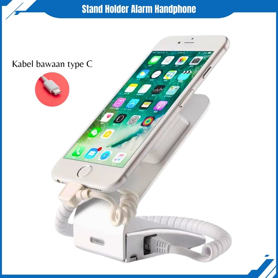 Security display stand with alarm for mobile phones