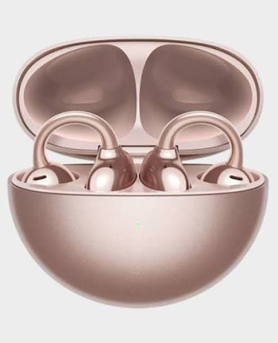Open-ear earbuds charging case — rose gold
