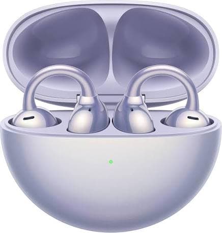 Open-ear earbuds charging case — purple